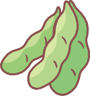 あけぼの大豆のイラスト