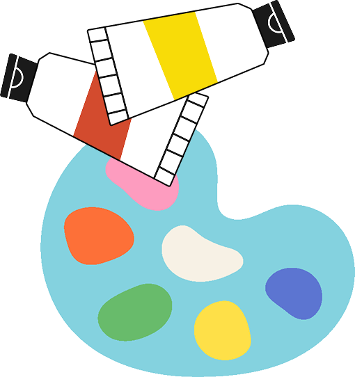 パレットのイラスト