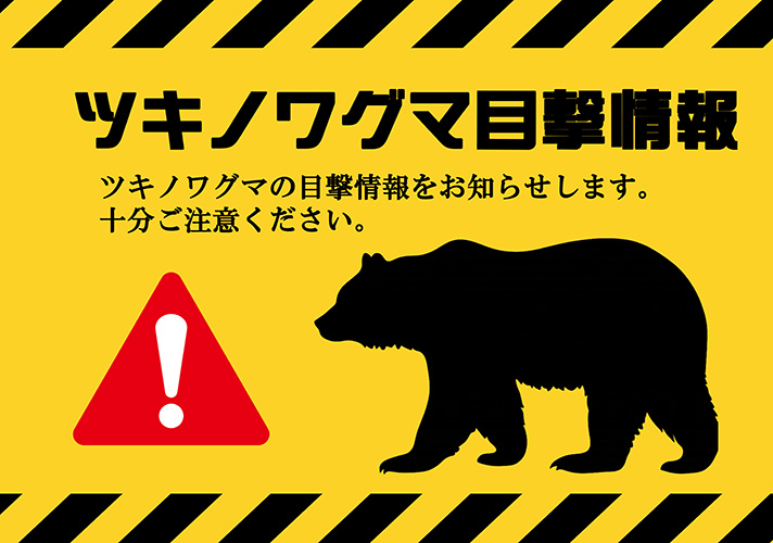 ツキノワグマ目撃情報