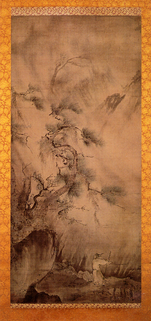 【国宝】絹本著色夏景山水図の画像