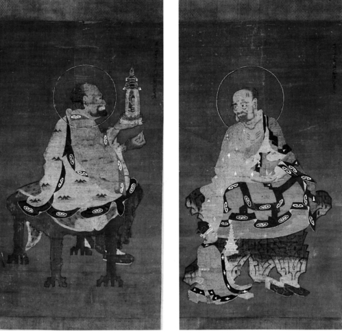  【県指定文化財】刺繍十六羅漢像の画像