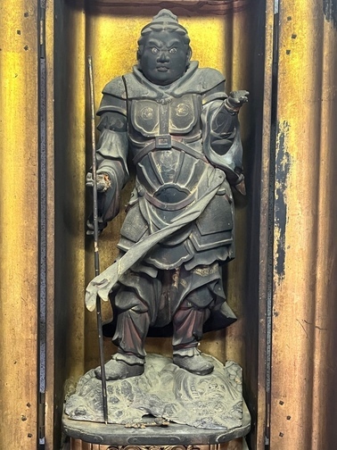 【町指定文化財】木造昆沙門天立像の画像