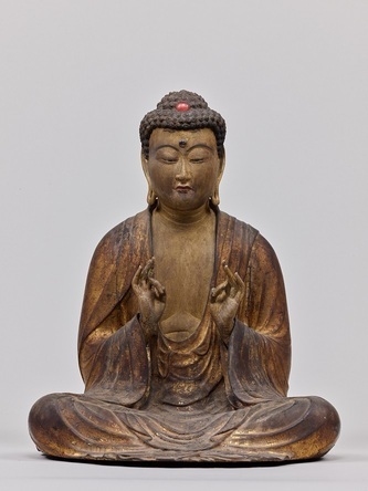 【町指定文化財】木造釈迦如来坐像の画像