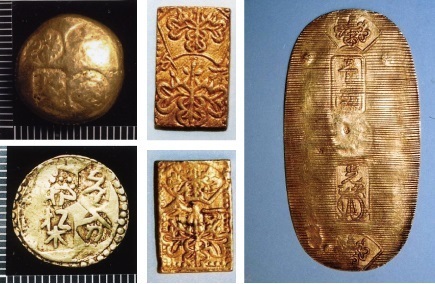 【町指定文化財】甲州金貨並びに江戸幕府の金貨の画像