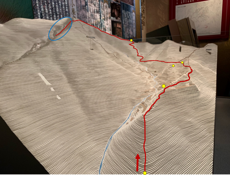 登山イメージ(3)（登山口から約1時間の地点から見た場合）の画像