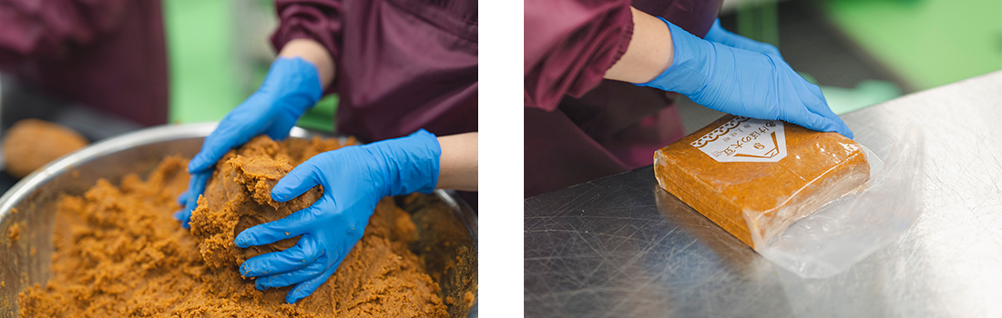 あけぼの大豆で作った味噌