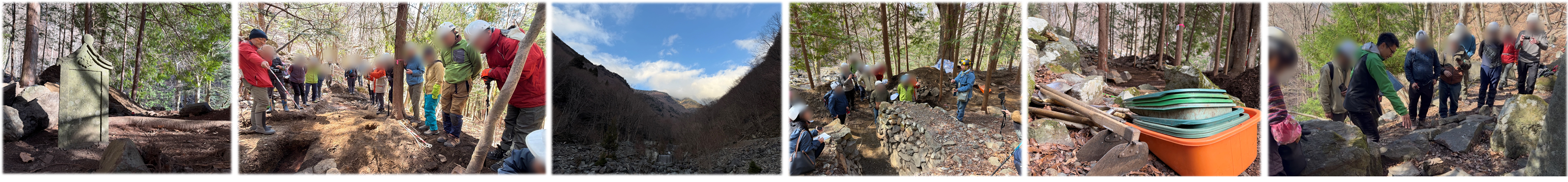 茅小屋金山遺跡のようす
